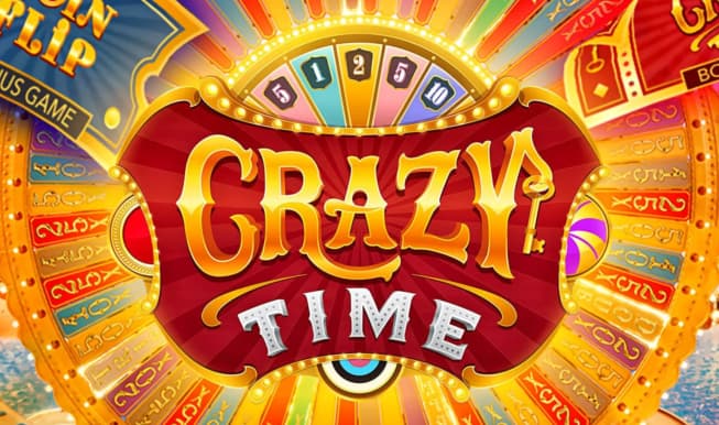 Crazy Time by Evolution, showcased at bdmbet.co – game logo